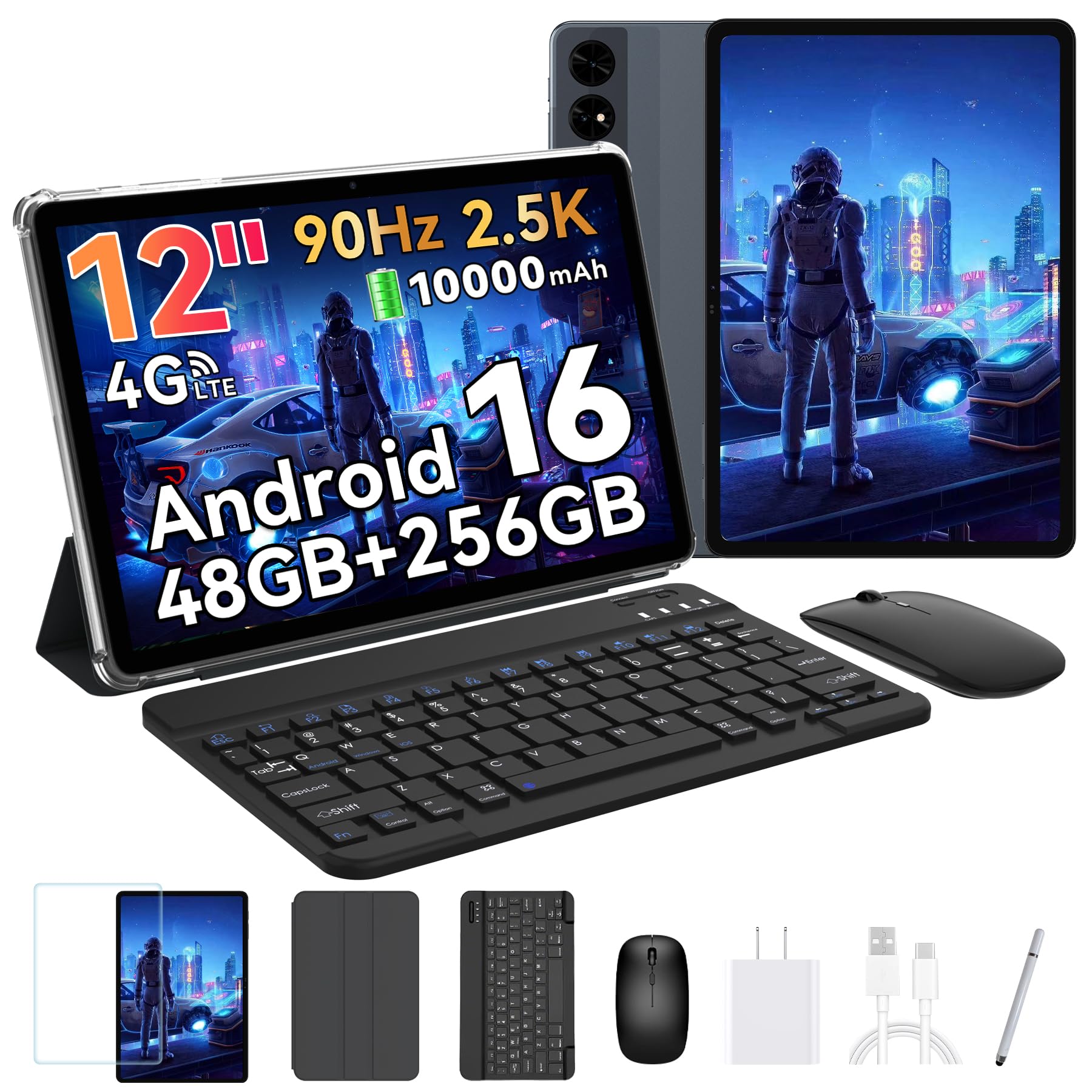 Amazon.co.jp: Besttab T60 Android16 タブレット 12インチ 2400*1600